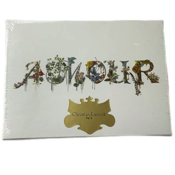 NEW! Christian Lacroix Amour Notecard Set of‎ 12 cards Les Cartes de Courtoisie - Picture 1 of 8
